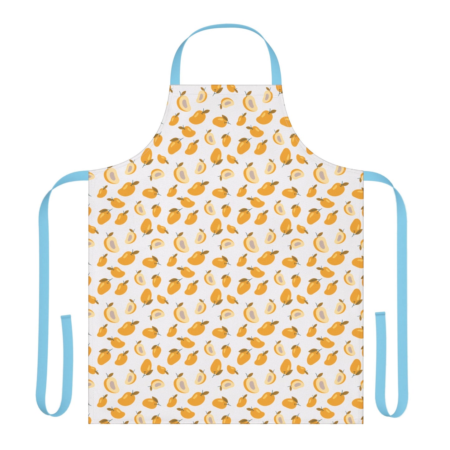 Mango Apron Colorful Stain-Free Polyester With Comfortable Tie-Back Closure