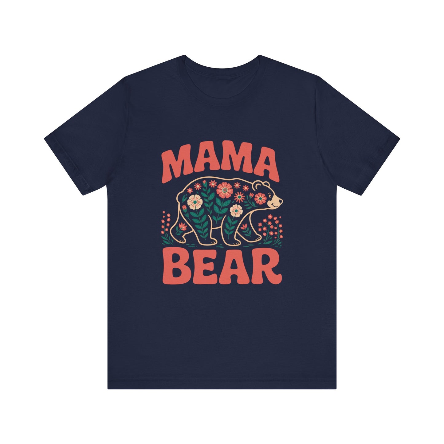 Nana Bear Mother's Day Bella+Canvas Unisex T-Shirt, featuring a cozy, breathable design perfect for family celebrations. Crafted from 100% lightweight cotton, ideal for those who cherish comfort and warmth.