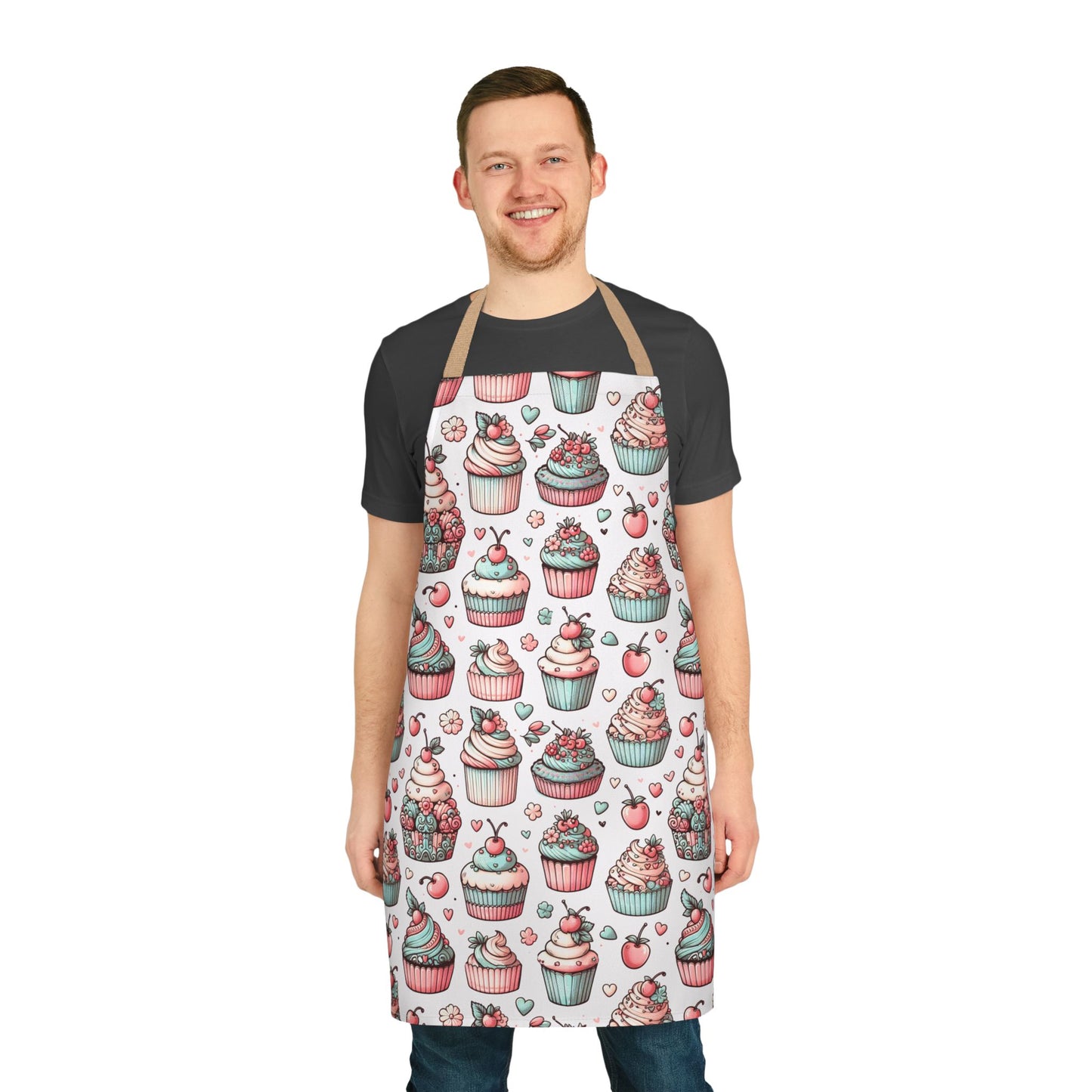 Cupcakes Design Apron for Baking Enthusiasts and Cooking Lovers