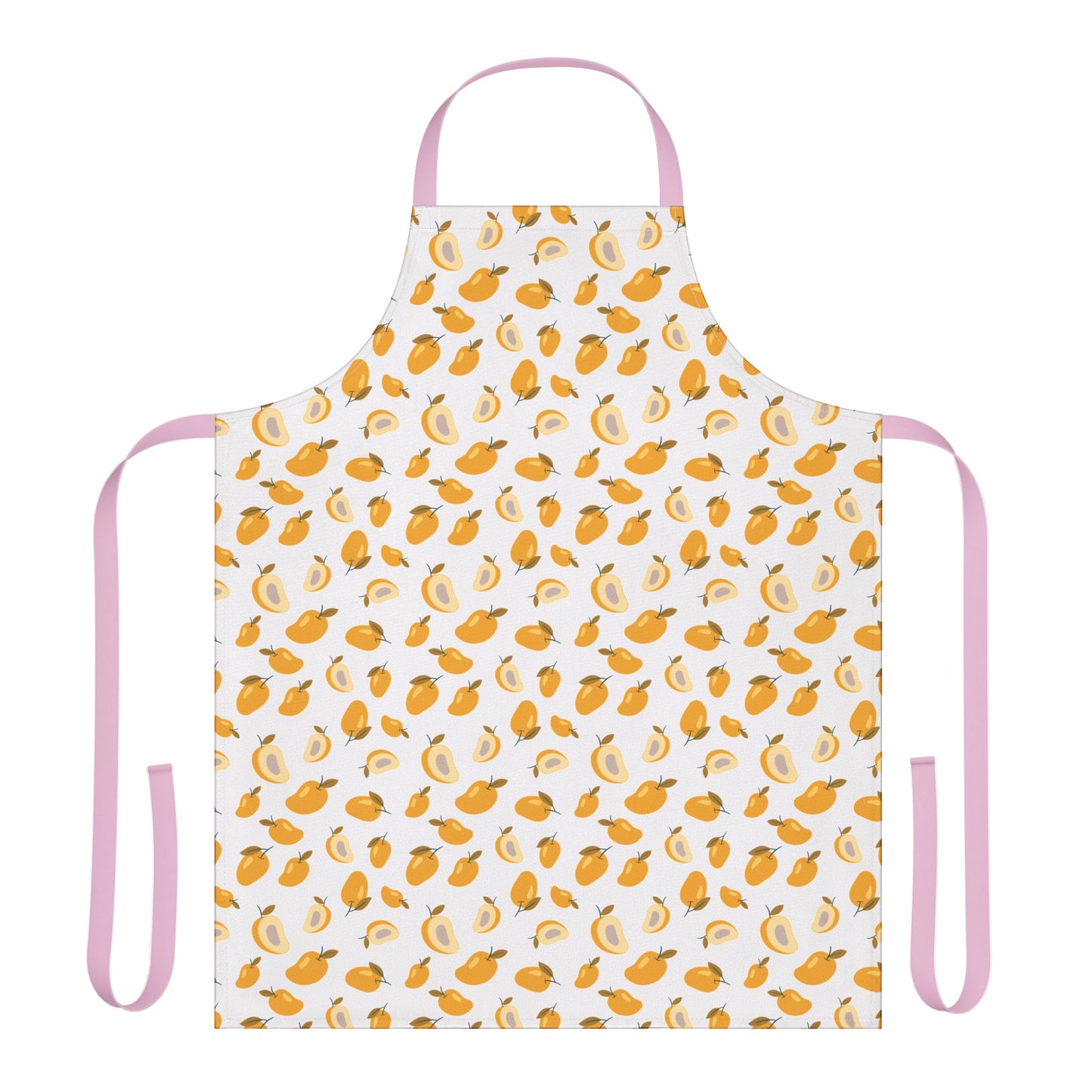 Mango Apron Colorful Stain-Free Polyester With Comfortable Tie-Back Closure