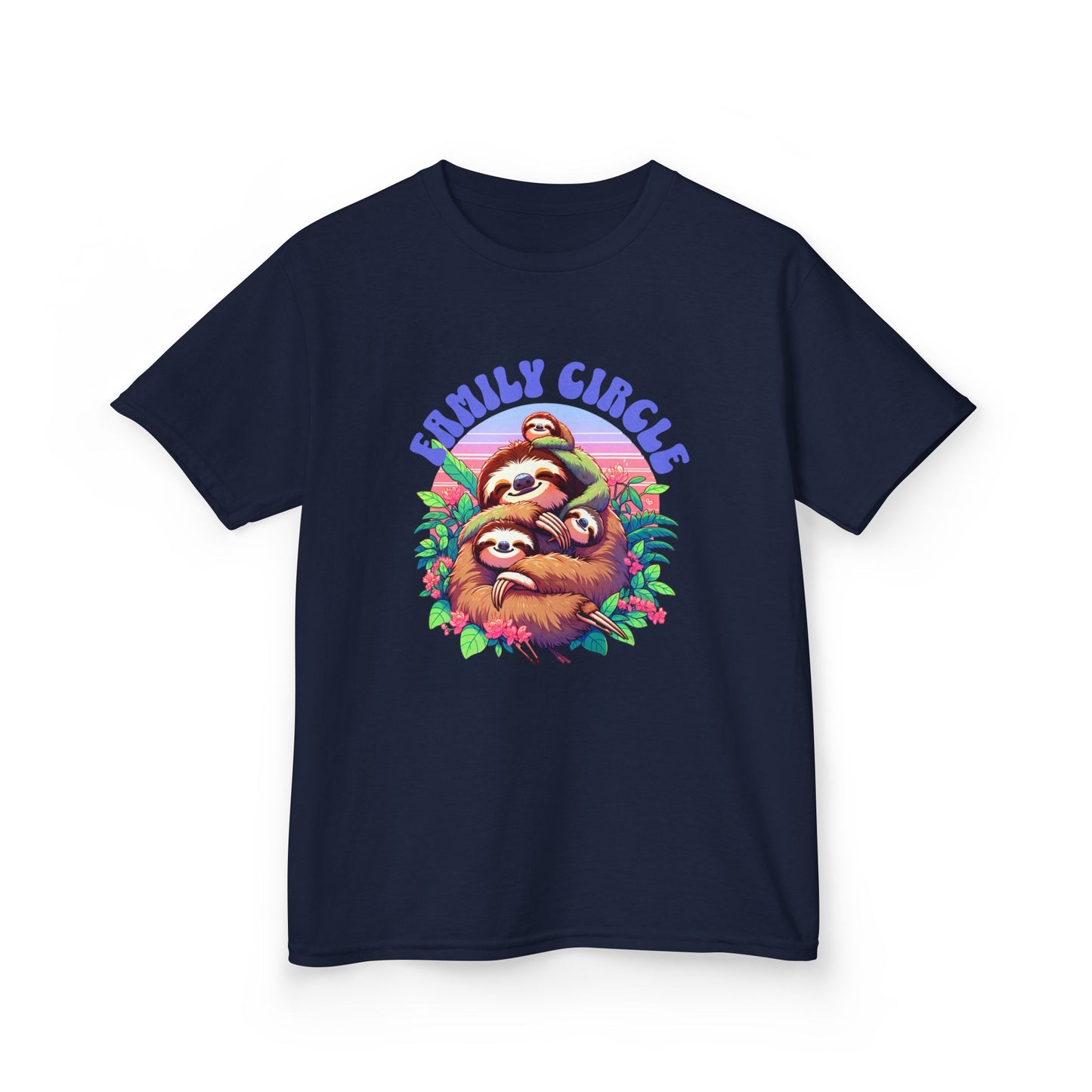 Family Circle Sloth Youth T-Shirt