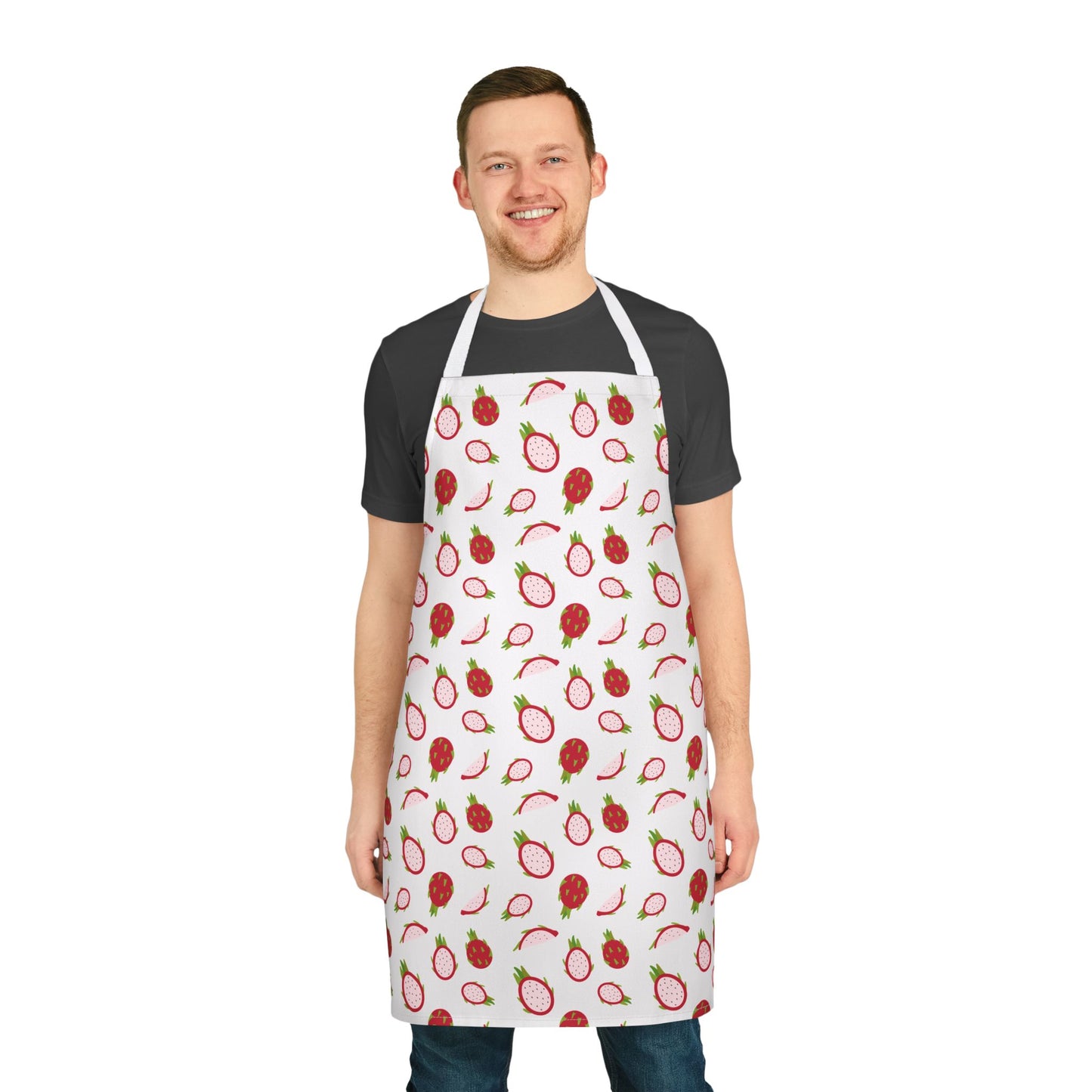 Dragonfruit Apron Vibrant Kitchen Accessory for Creative Chefs and Bakers