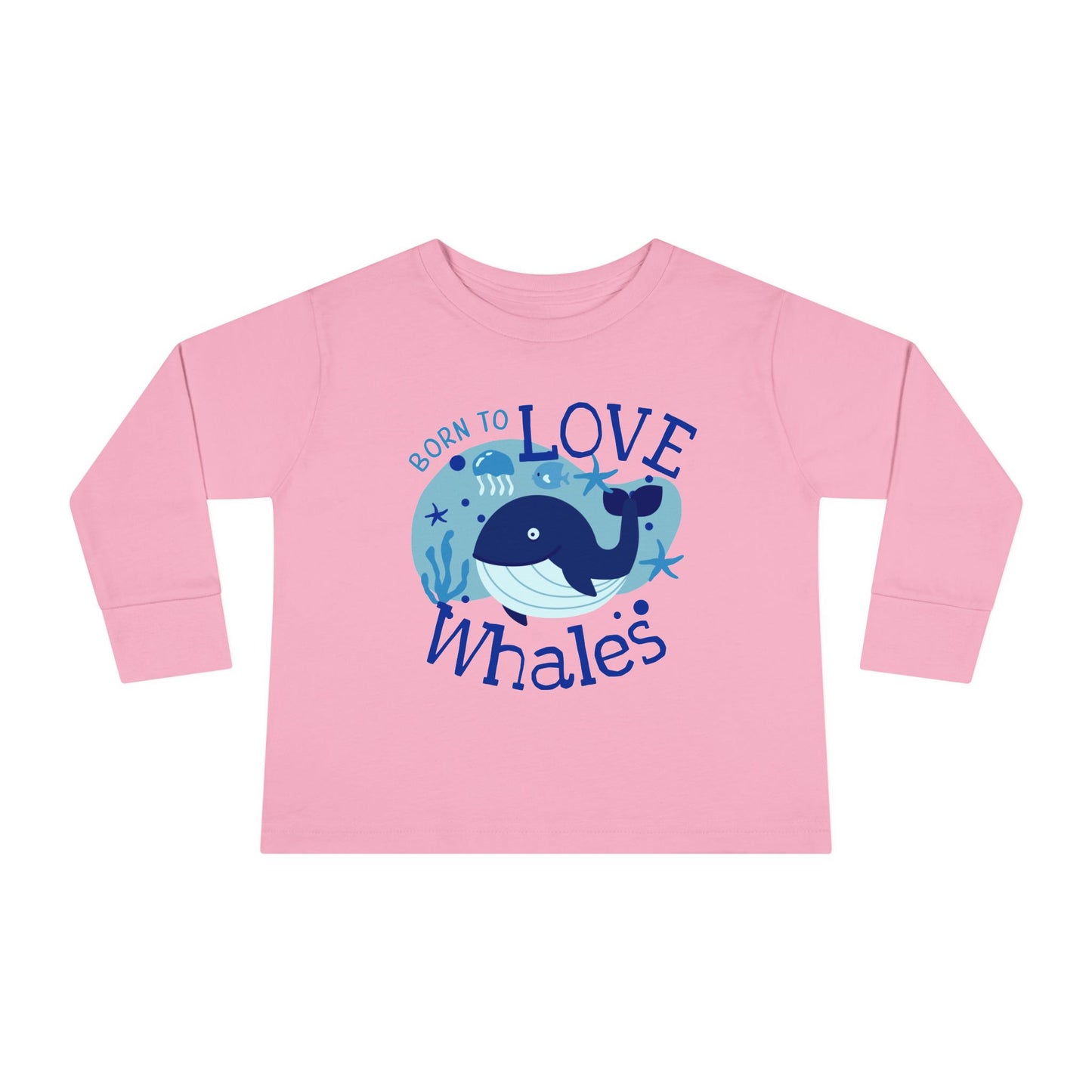 Born to Love Whales - Cute Ocean Toddler T-Shirt