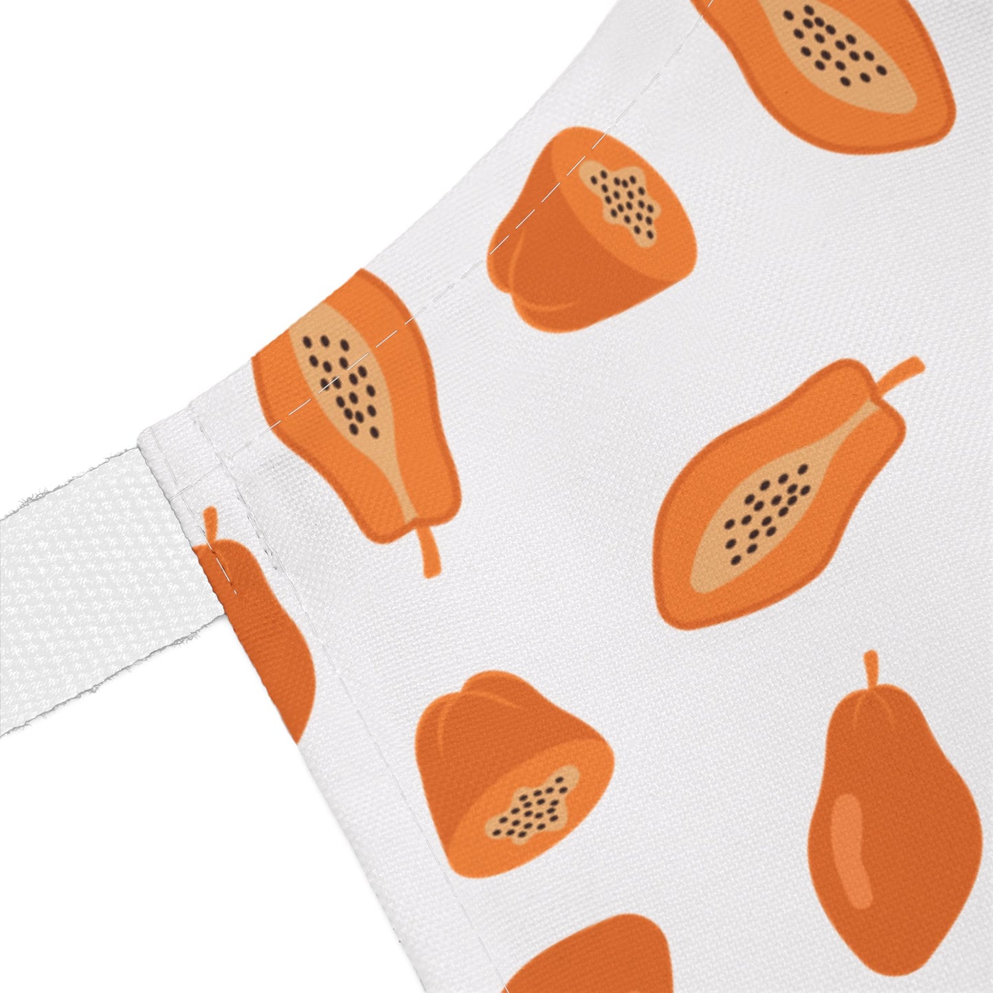 Papaya Apron with Vibrant Colors and Fun Pineapple Design for Creative Chefs and Bakers