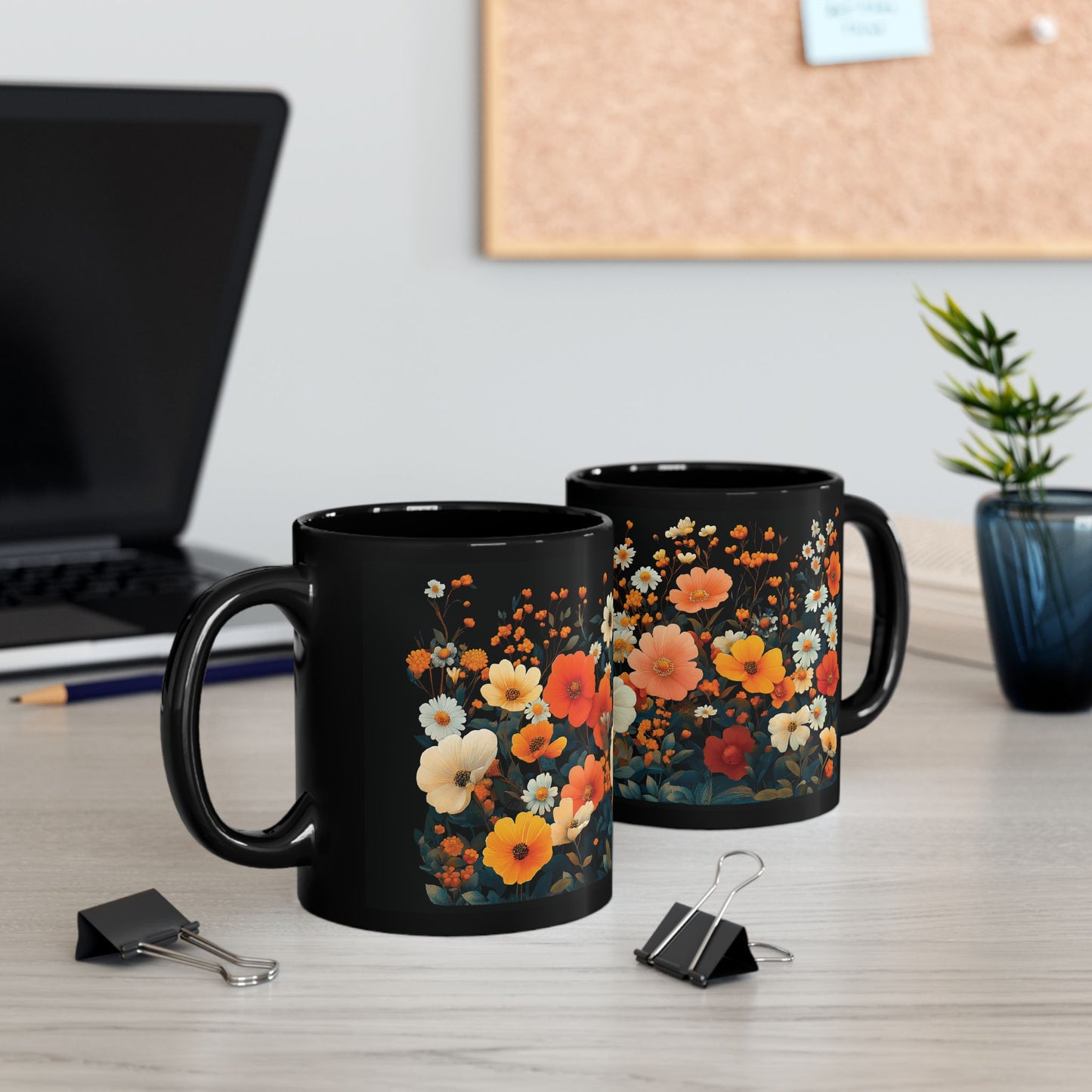 Vibrant Floral Mug (11oz, 15oz)