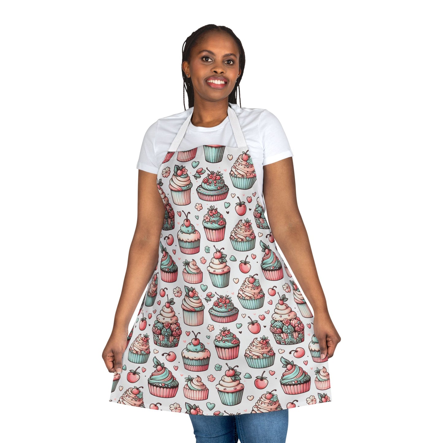 Cupcakes Design Apron for Baking Enthusiasts and Cooking Lovers