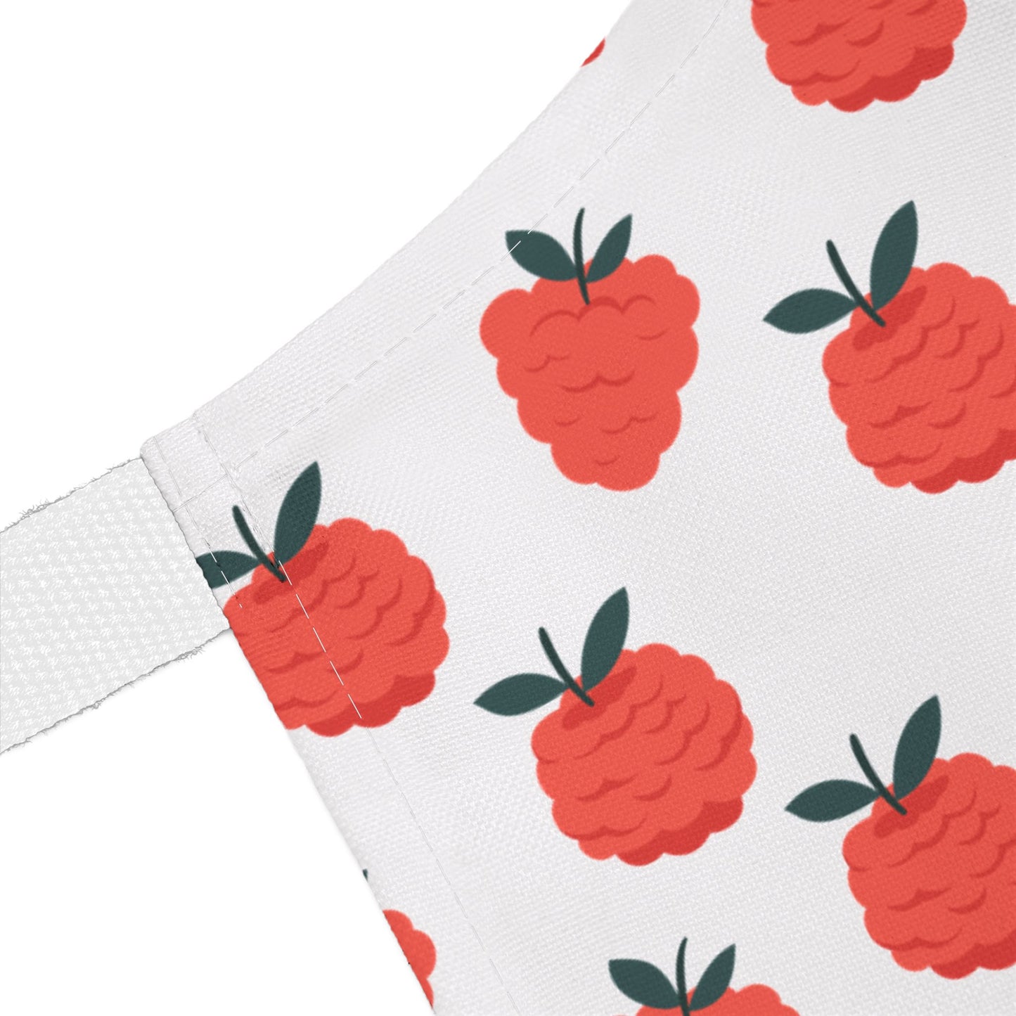 Red Berries Apron with Colorful Straps for Cooking Baking and Crafting