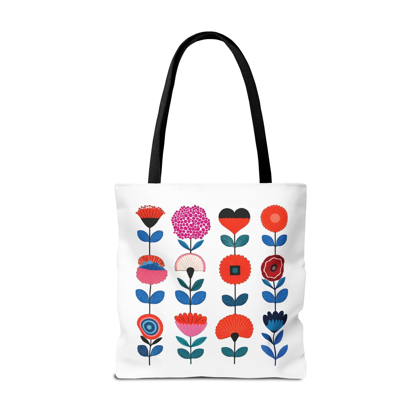 Floral Pattern Tote Bag featuring colorful flowers, perfect for stylish, everyday use. Ideal for carrying essentials with nature-inspired charm.