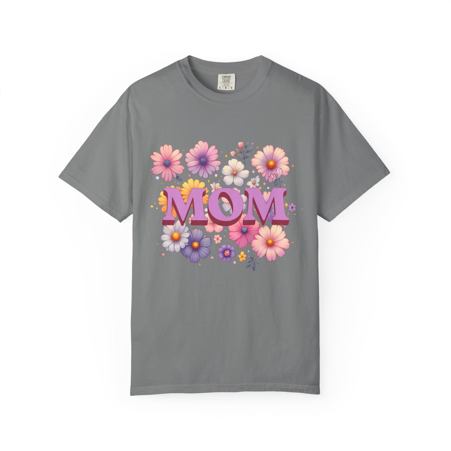Mother's Day Comfort Colors T-shirt, a unisex garment-dyed tee with a crew neckline and relaxed fit, crafted from soft, durable US cotton, ideal for casual or semi-formal wear.