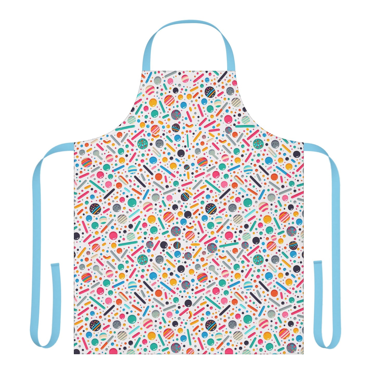 Fun Shapes Apron for Cooking and Baking Whimsical Design Ideal for Home Cooks Bakers and Crafters