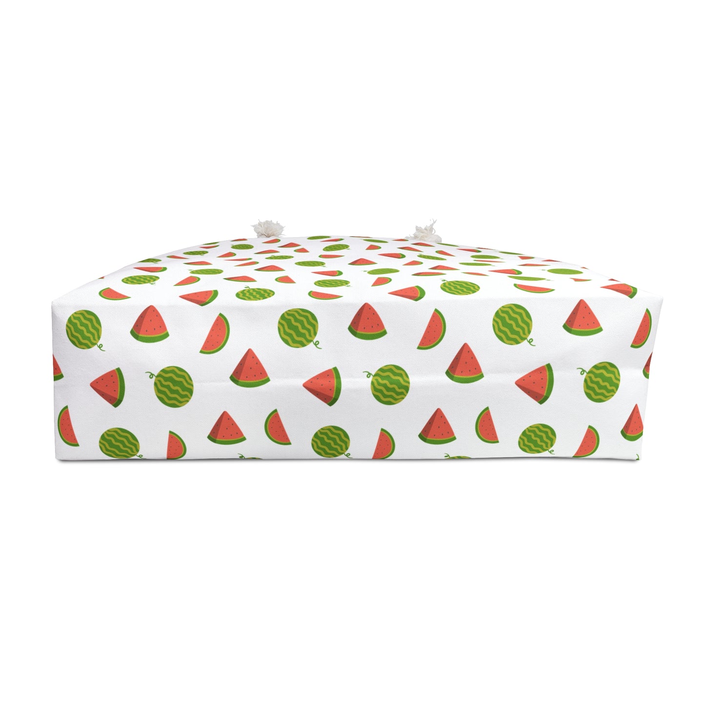 Weekender Bag - Watermelon Pattern Travel Tote for Summer Getaways, featuring vibrant watermelon designs, rope handles, and a spacious, luxurious interior, perfect for stylish and joyful travel from FireBrook Essentials.