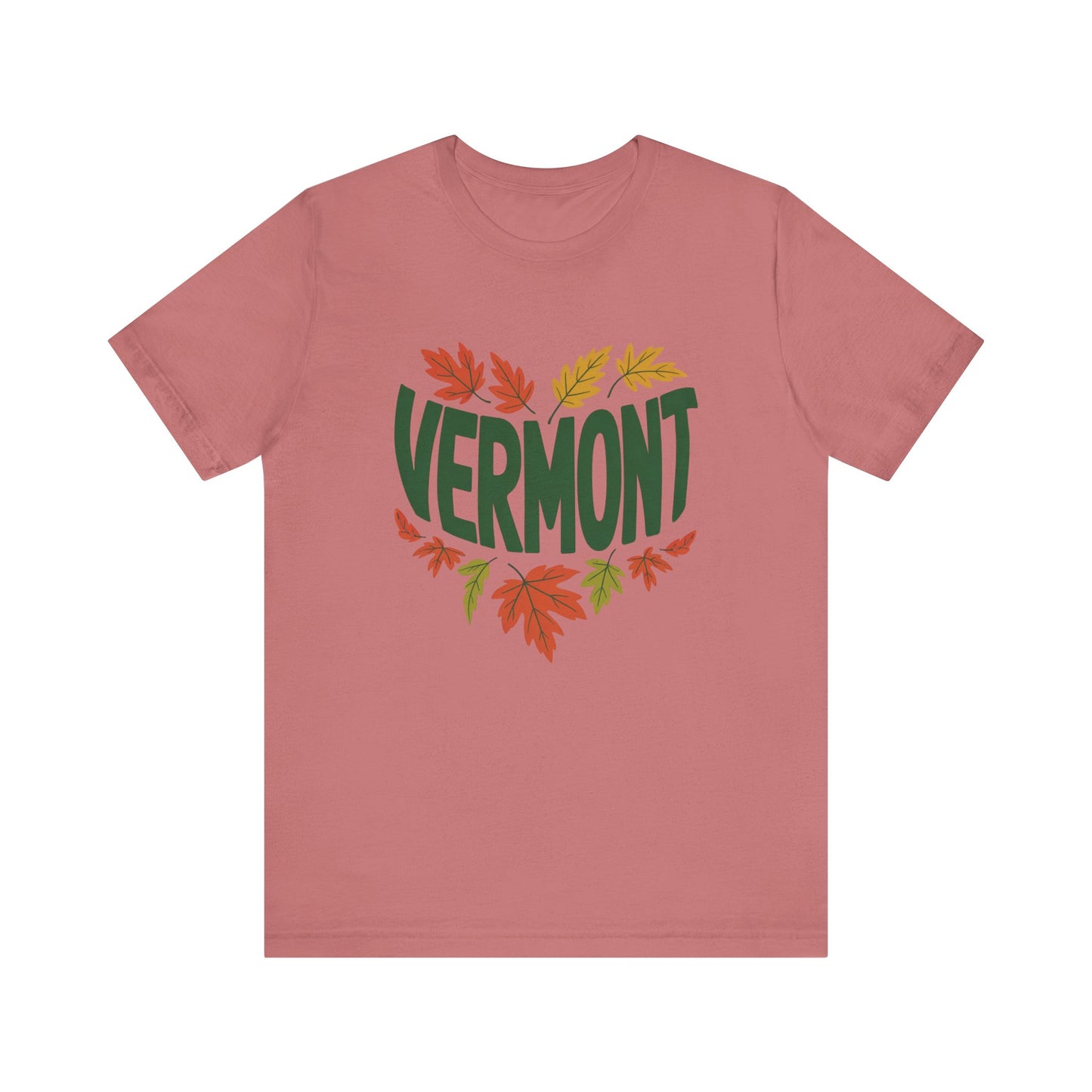 Vermont Love Bella+Canvas Unisex T-Shirt showcases a relaxed, outdoorsy design, embodying nature appreciation. Ideal for hiking or casual layering, this FireBrook Essentials piece offers comfort and versatile style.