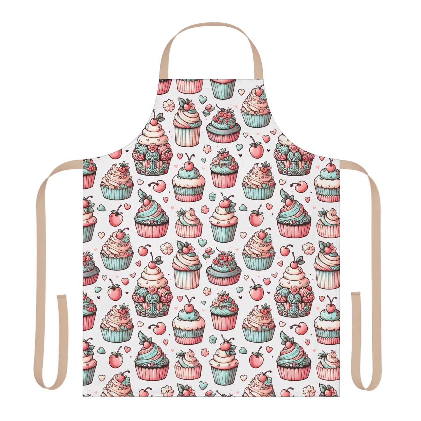 Cupcakes Design Apron for Baking Enthusiasts and Cooking Lovers