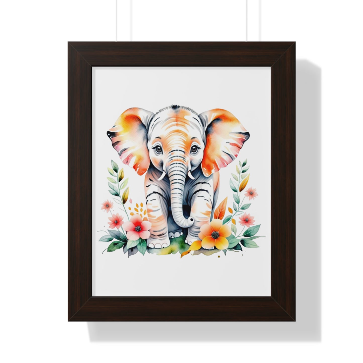 Whimsical Baby Elephant Wall Art