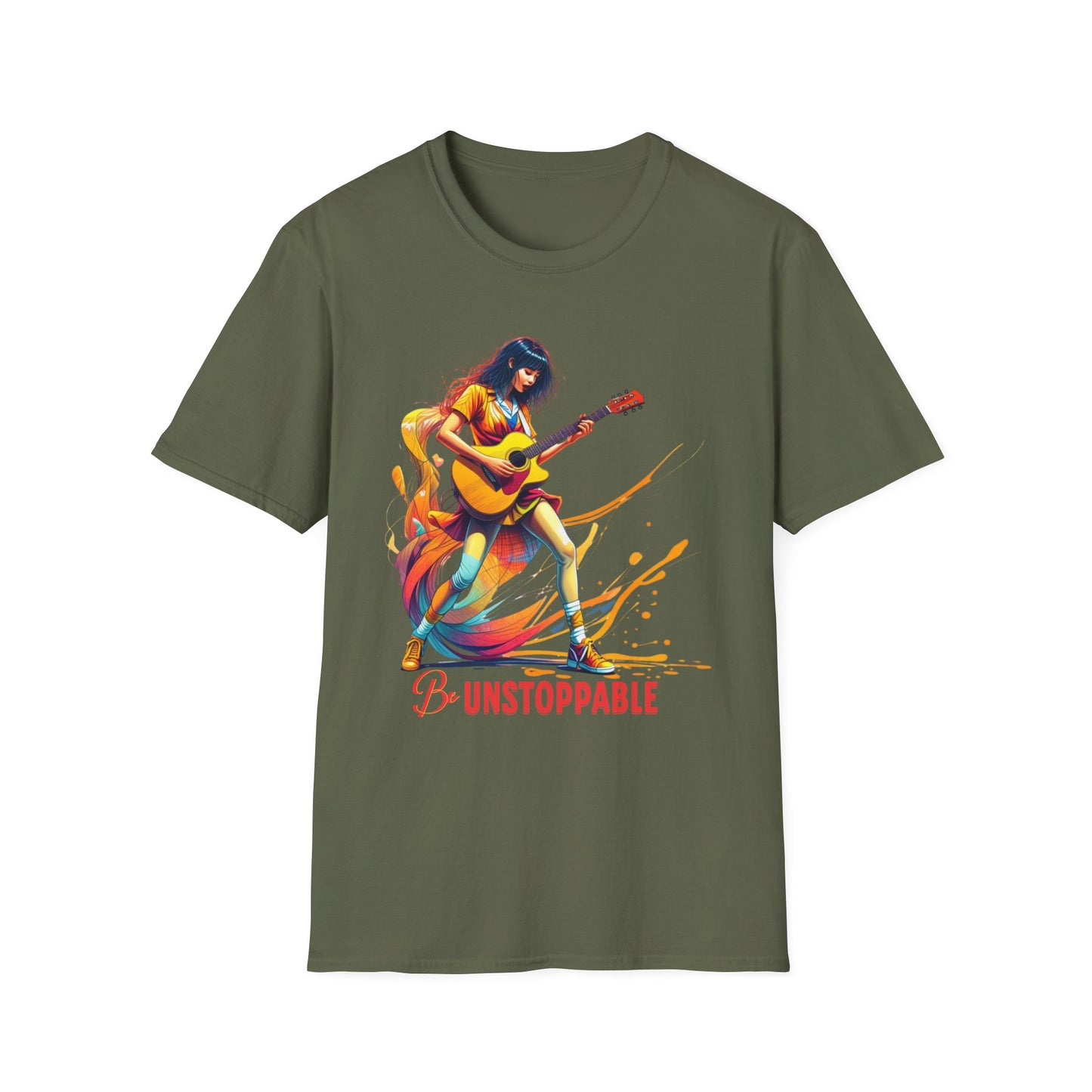 Guitarist Be Unstoppable Woman Gildan Unisex T-Shirt