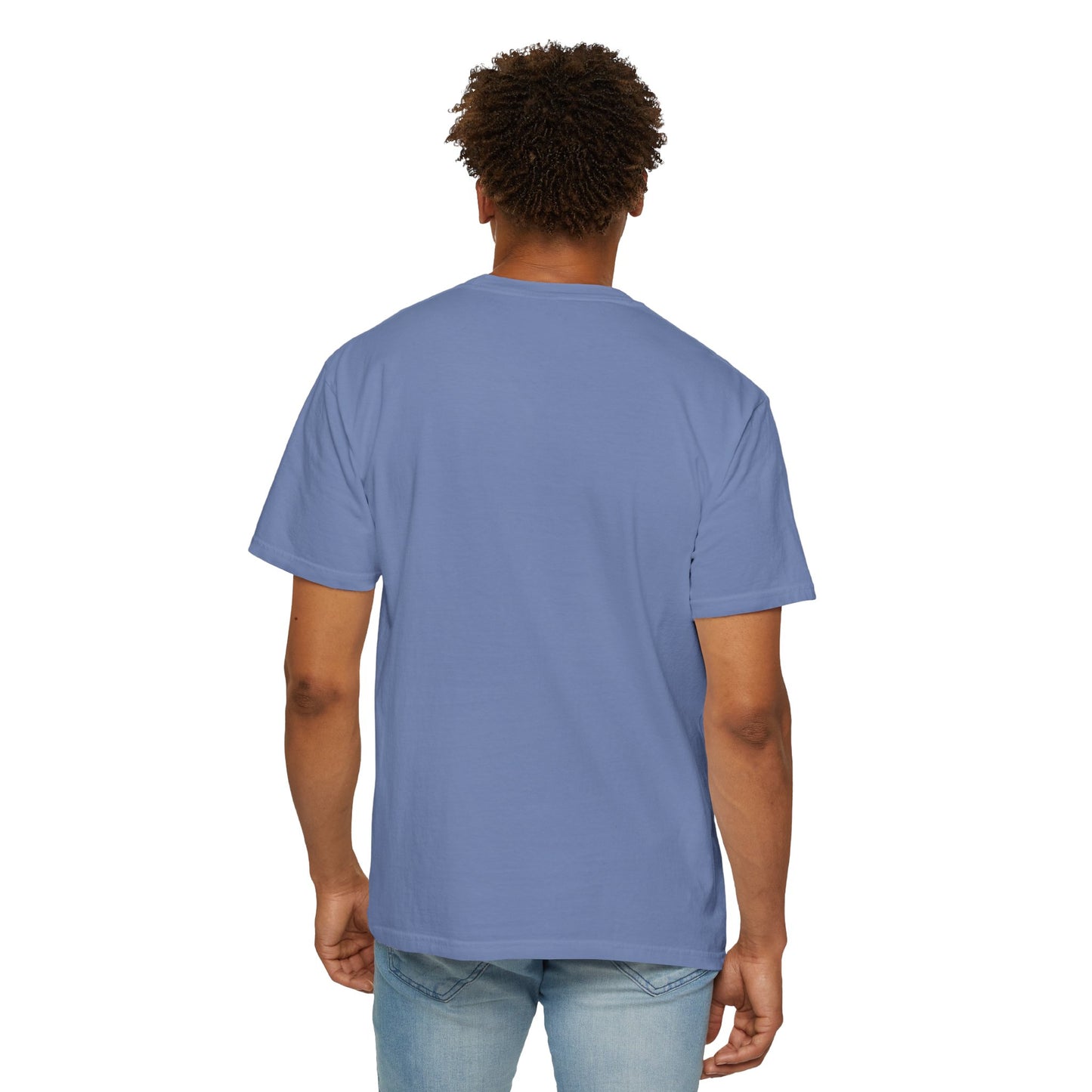 Crescent Moon Floral T-Shirt with a relaxed fit and crew neckline, showcasing a bohemian design. Crafted from ethically grown US cotton, it embodies FireBrook Essentials' commitment to comfort and style.