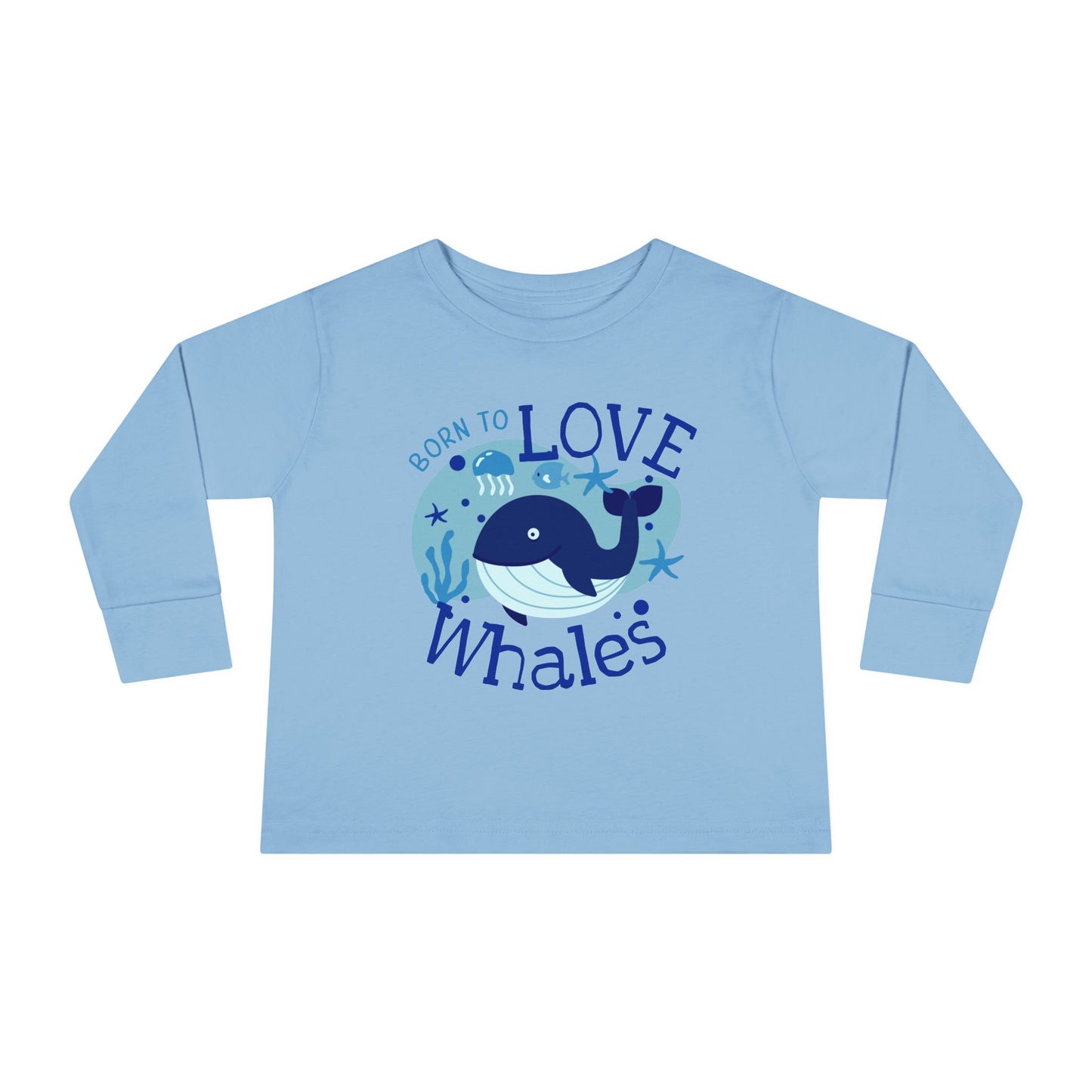 Born to Love Whales - Cute Ocean Toddler T-Shirt