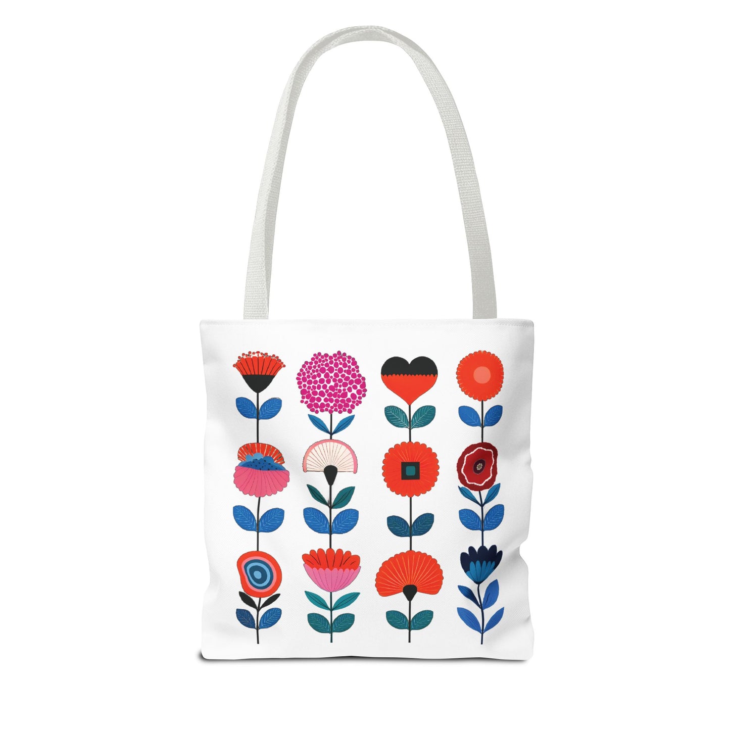 Floral Pattern Tote Bag featuring a vibrant flower design, ideal for carrying essentials with style and durability, offered by FireBrook Essentials.
