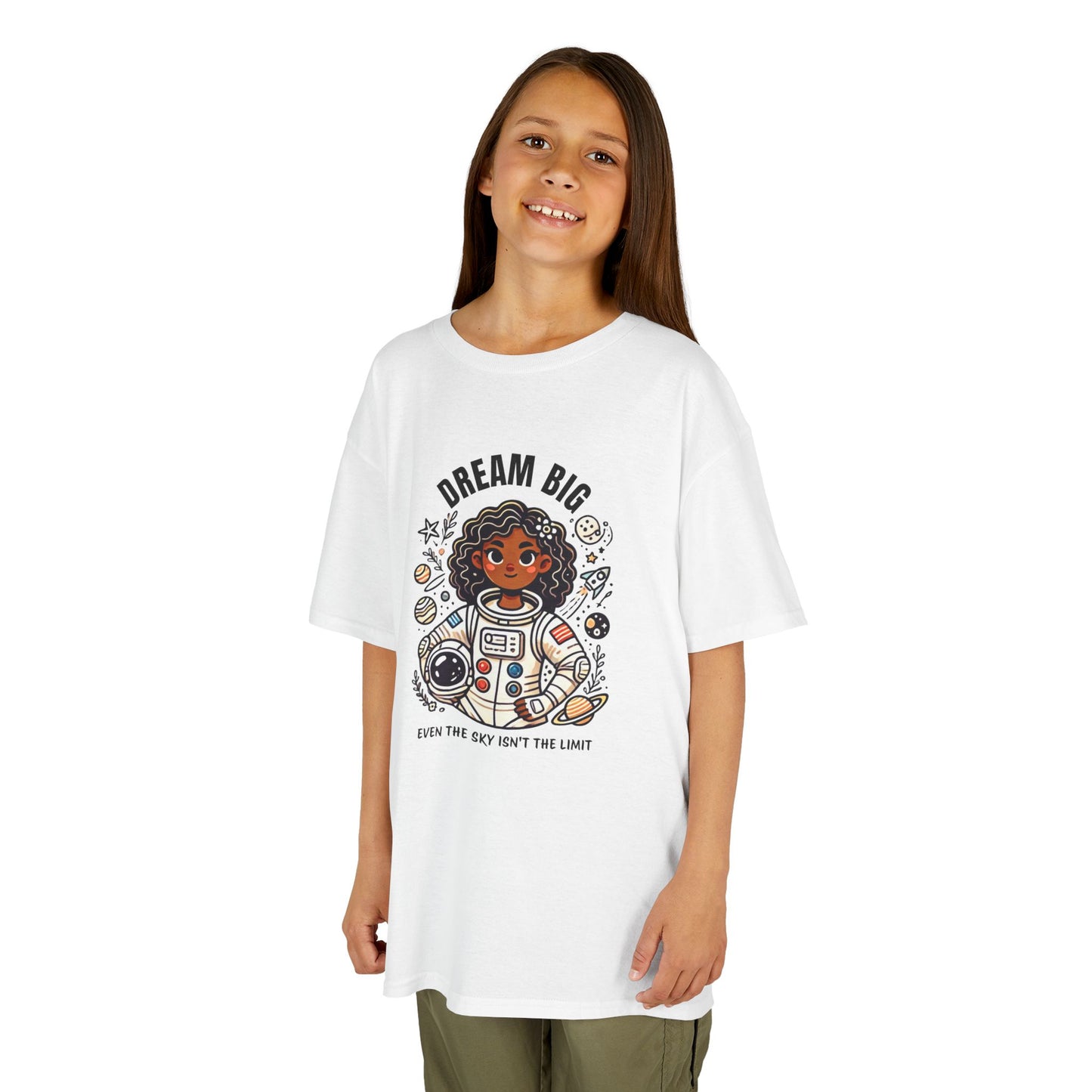 Dream Big - Even the Sky's Not the Limit Astronaut Girl T-Shirt