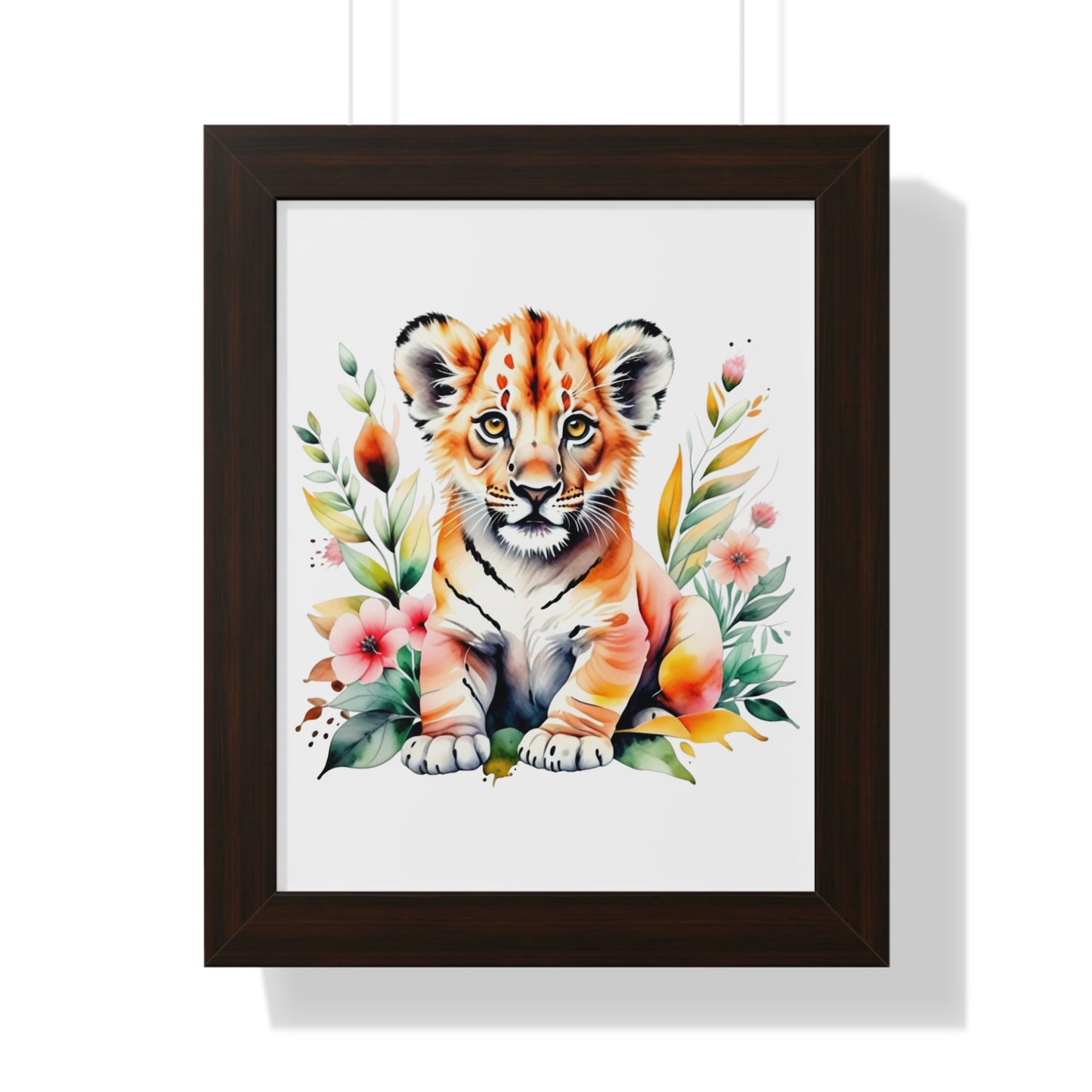 Whimsical Baby Tiger Wall Art