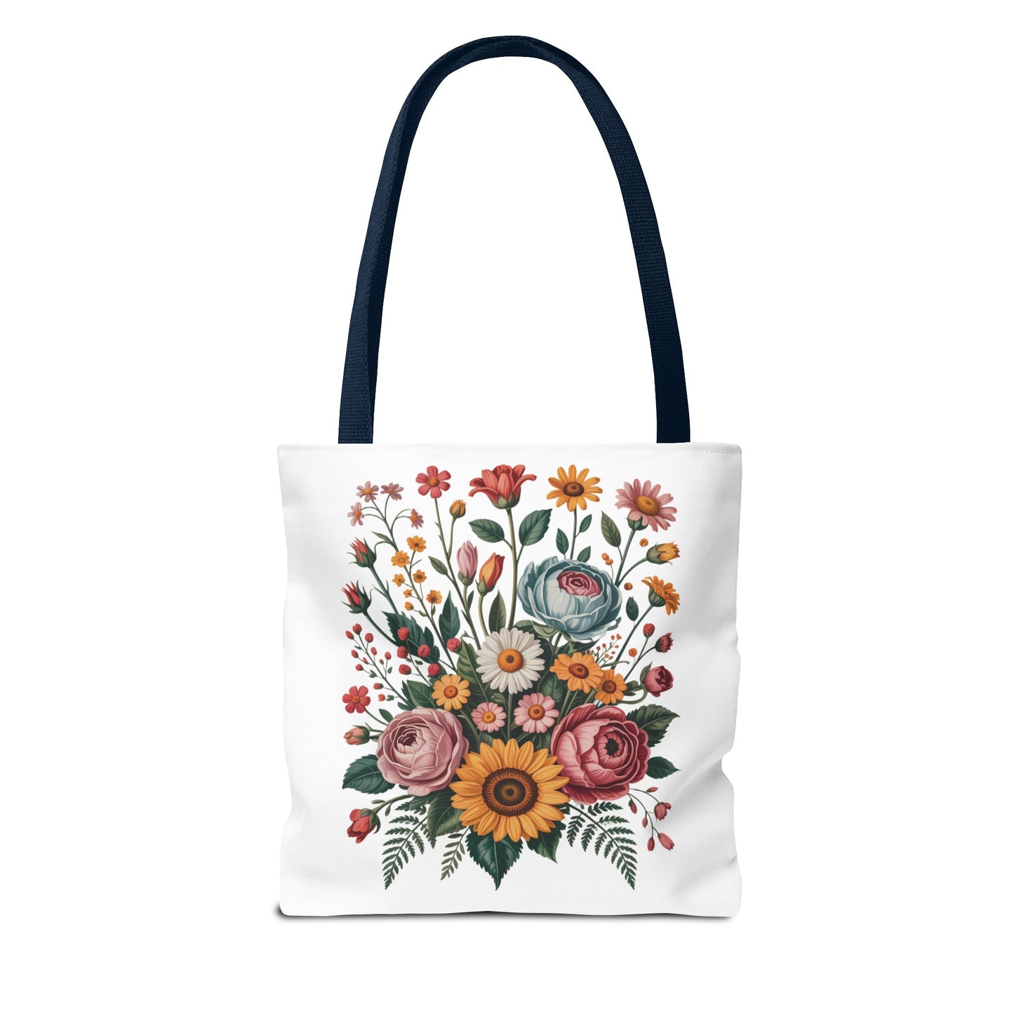 Botanical Vintage Flower Tote Bag featuring a collage of muted pastel and warm-toned flowers from botanical illustrations, ideal for nature lovers and carrying essentials in style.