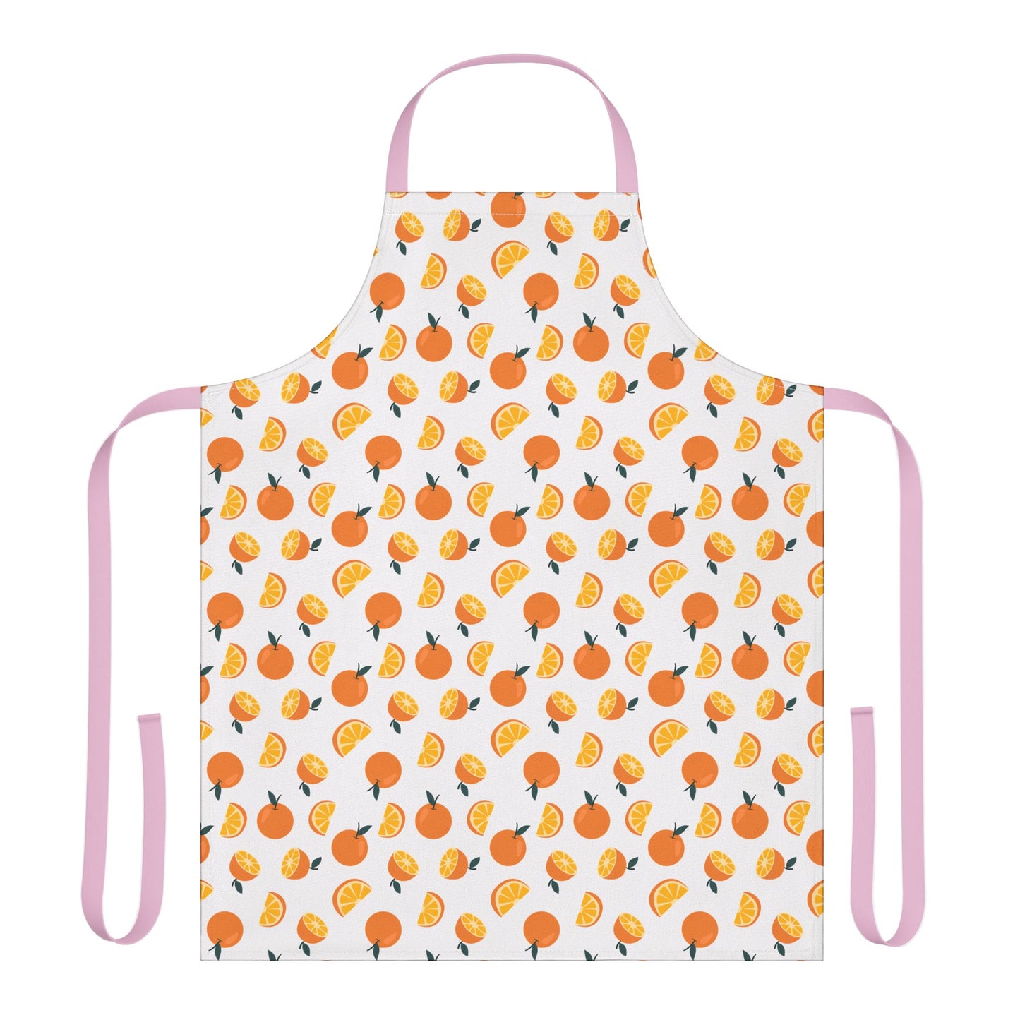 Oranges Apron with 5 Color Straps for Cooking Baking and Crafting