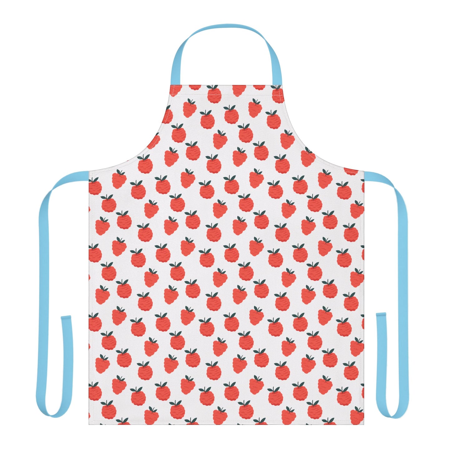 Red Berries Apron with Colorful Straps for Cooking Baking and Crafting