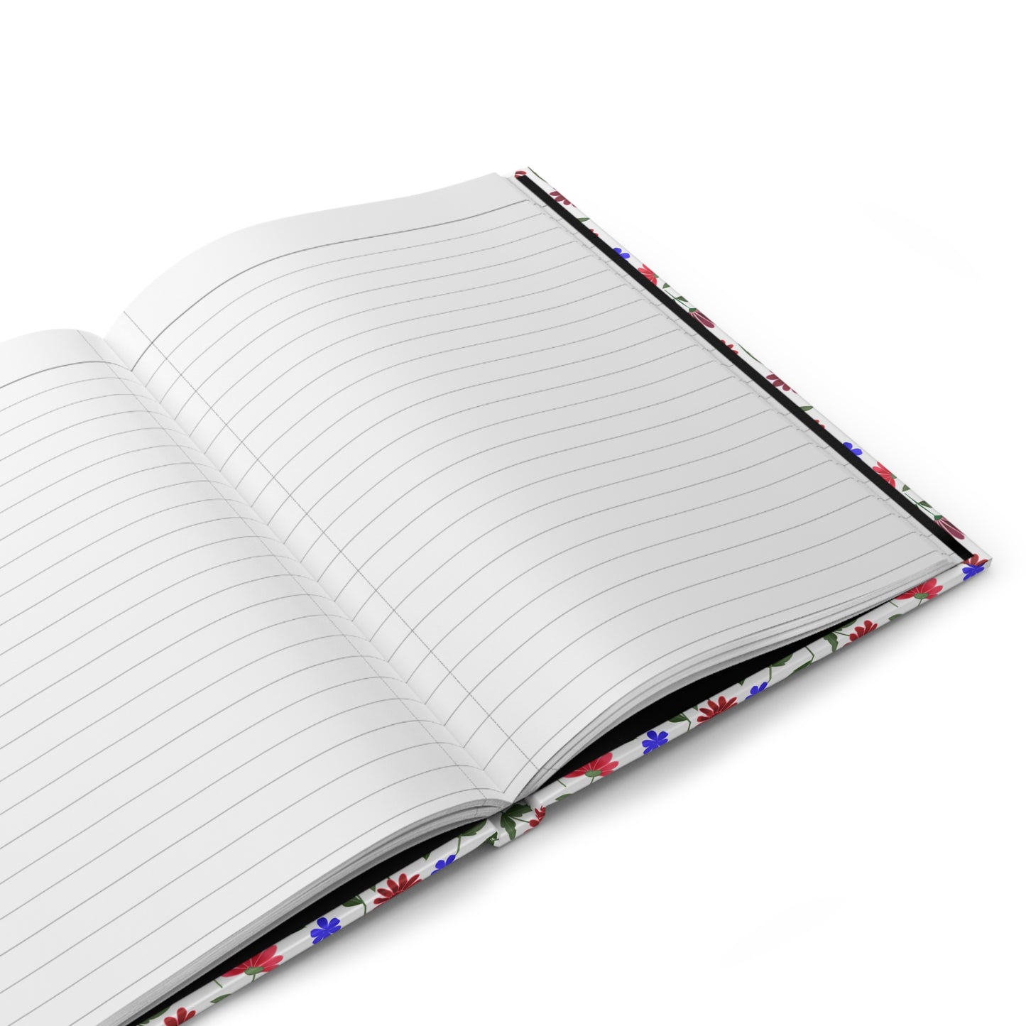 HARDCOVER JOURNAL, MATTE, RULED, 5X7, SEWN BIND, CLEAN-TEAR PAGES – COTTAGE GARDEN features a floral-patterned cover with lined pages, perfect for capturing thoughts. Ideal for adding positivity to your day.