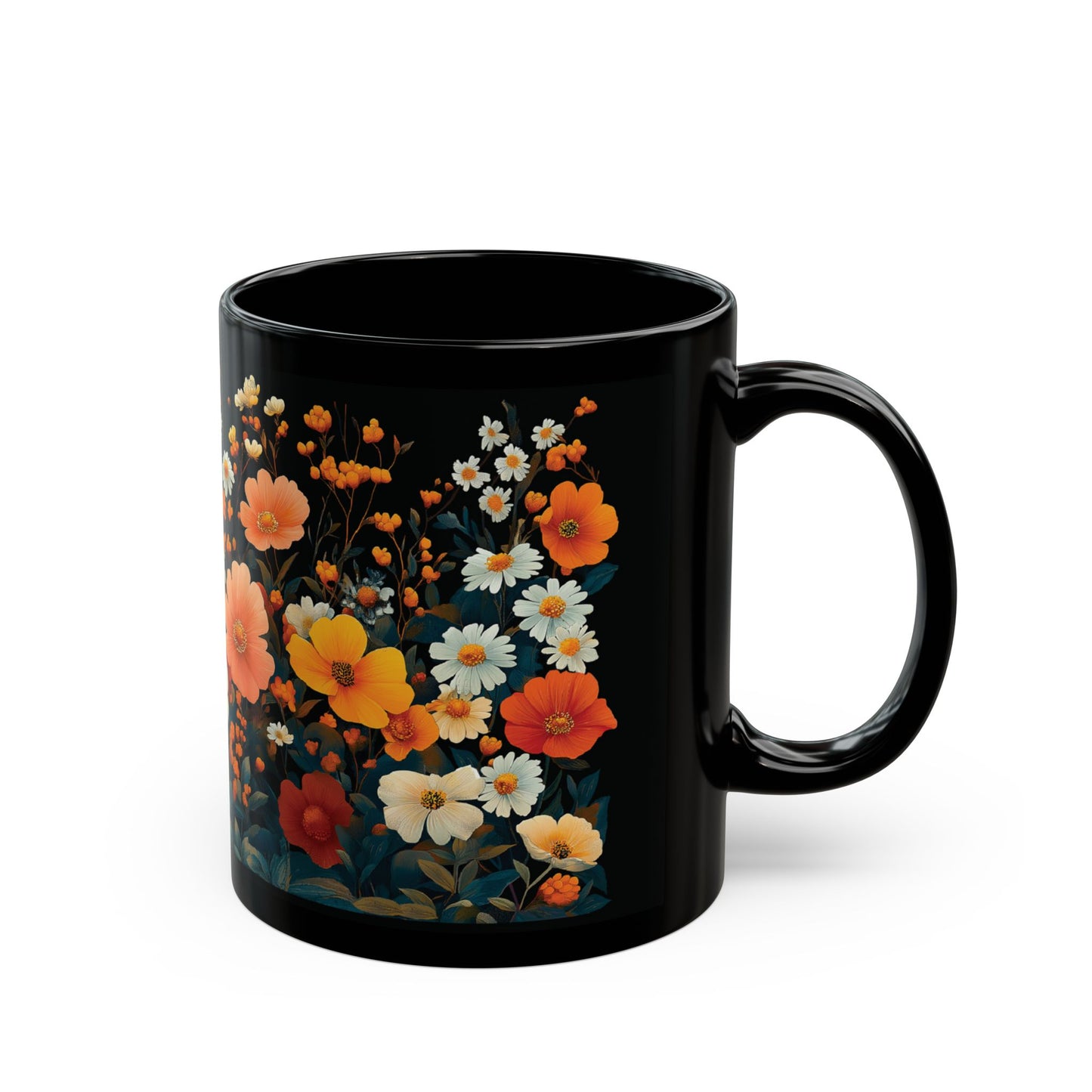 Vibrant Floral Mug (11oz, 15oz)