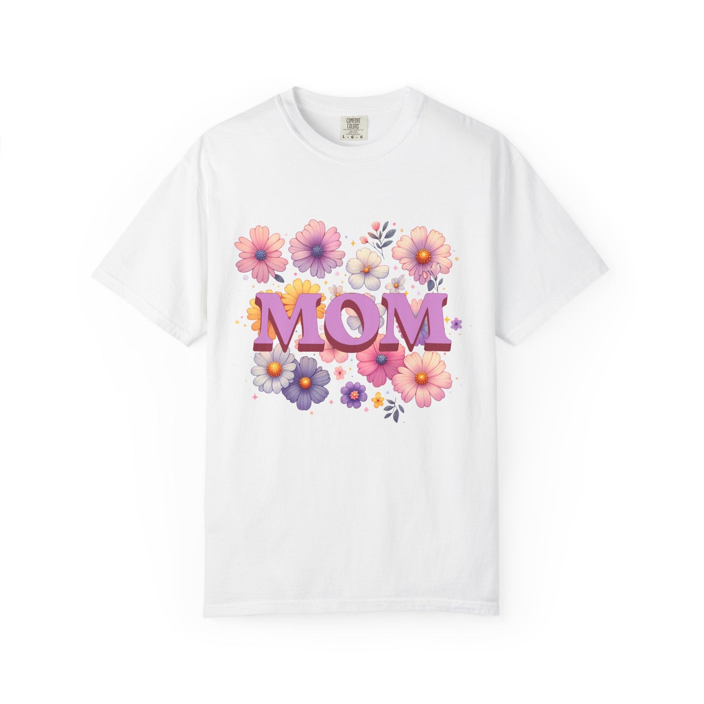 Mother's Day Comfort Colors T-shirt featuring a classic crew neckline, relaxed fit, and high-quality, soft garment-dyed fabric, perfect for gifting. Designed for comfort and style by FireBrook Essentials.