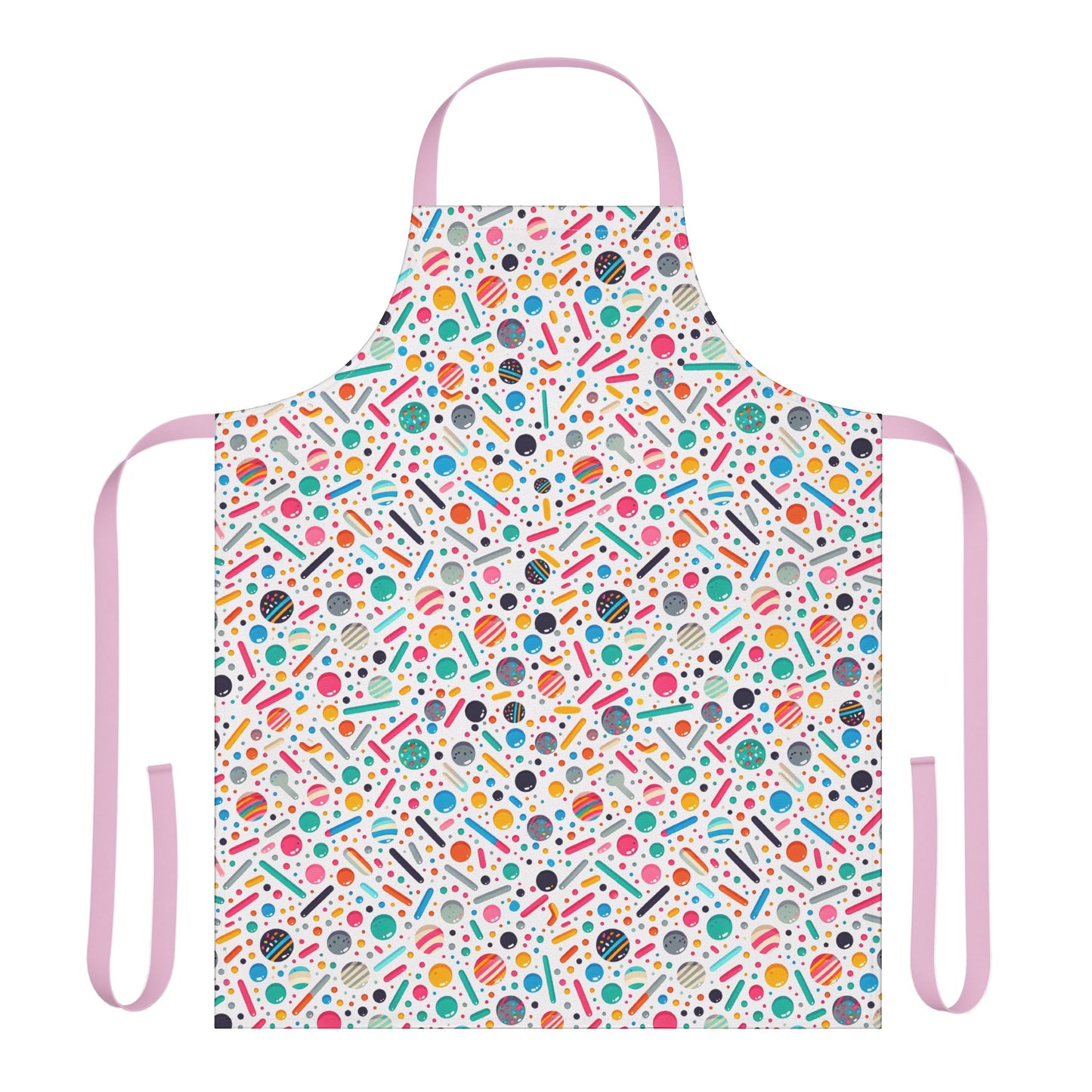 Fun Shapes Apron for Cooking and Baking Whimsical Design Ideal for Home Cooks Bakers and Crafters