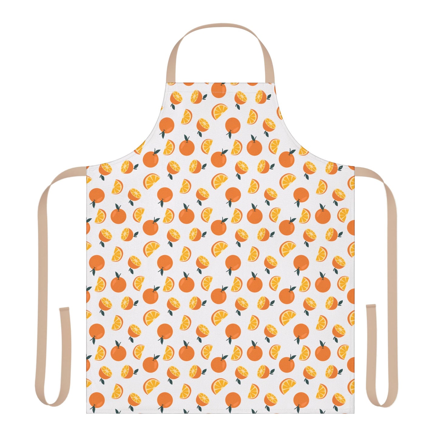 Oranges Apron with 5 Color Straps for Cooking Baking and Crafting