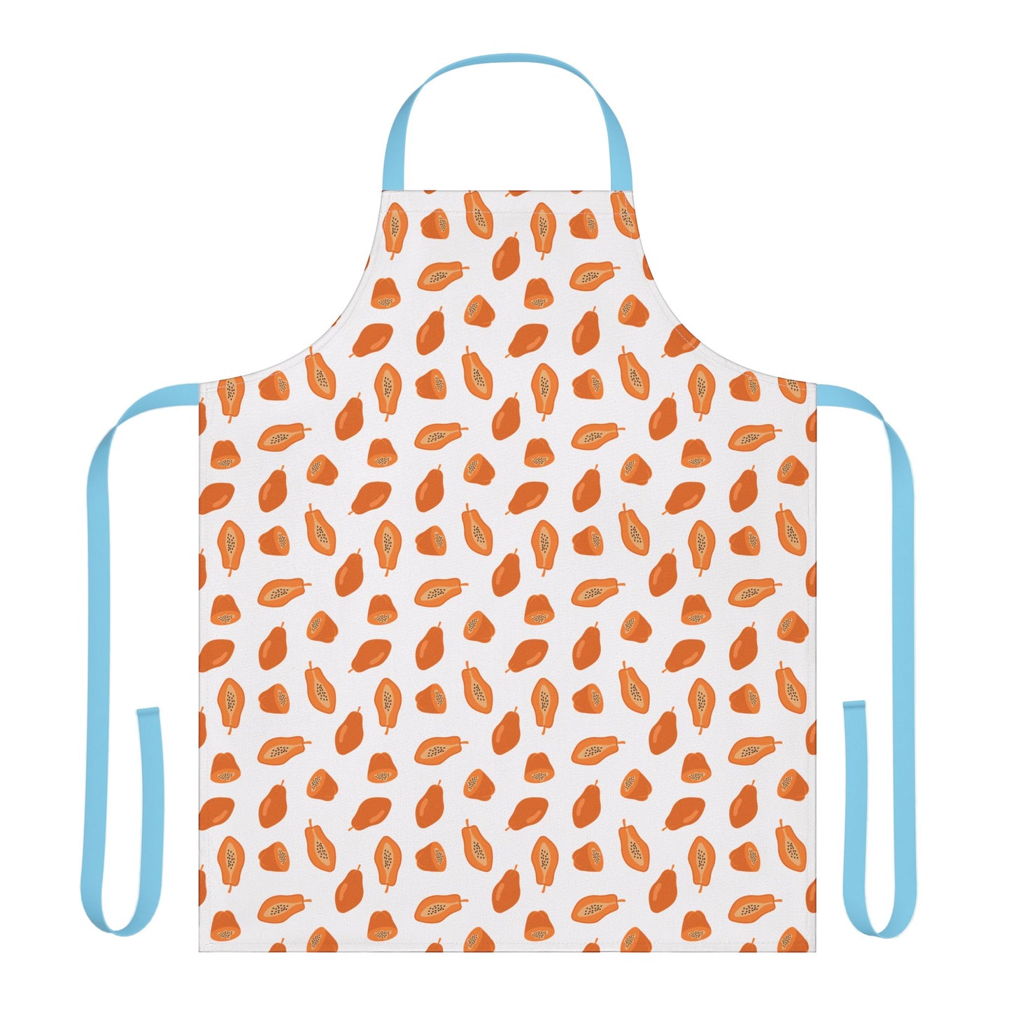 Papaya Apron with Vibrant Colors and Fun Pineapple Design for Creative Chefs and Bakers