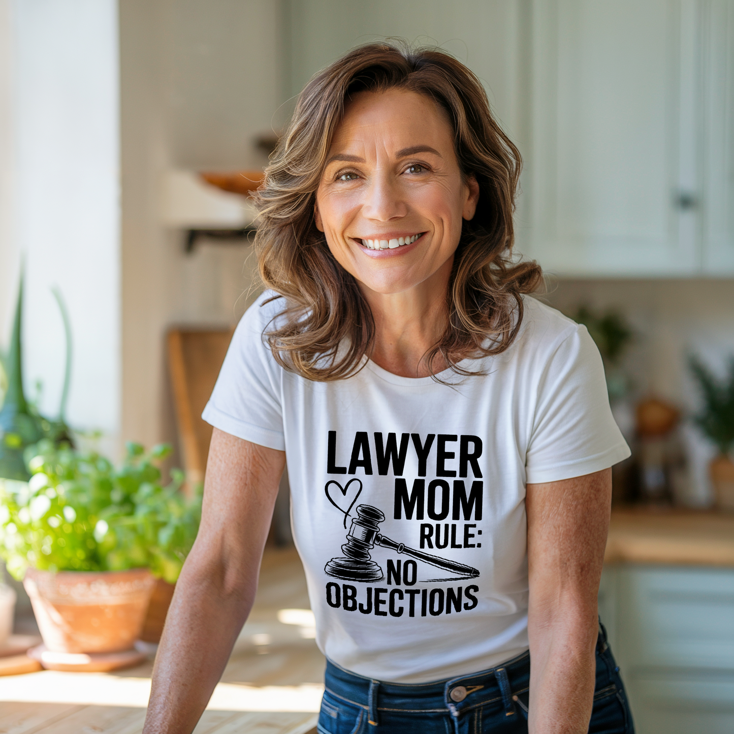 Teacher Mom Mode On T-Shirt showcasing a relaxed fit and crew neckline, ideal for multitasking teacher moms. Made with durable, ethically-grown cotton, perfect for school events or lounging.