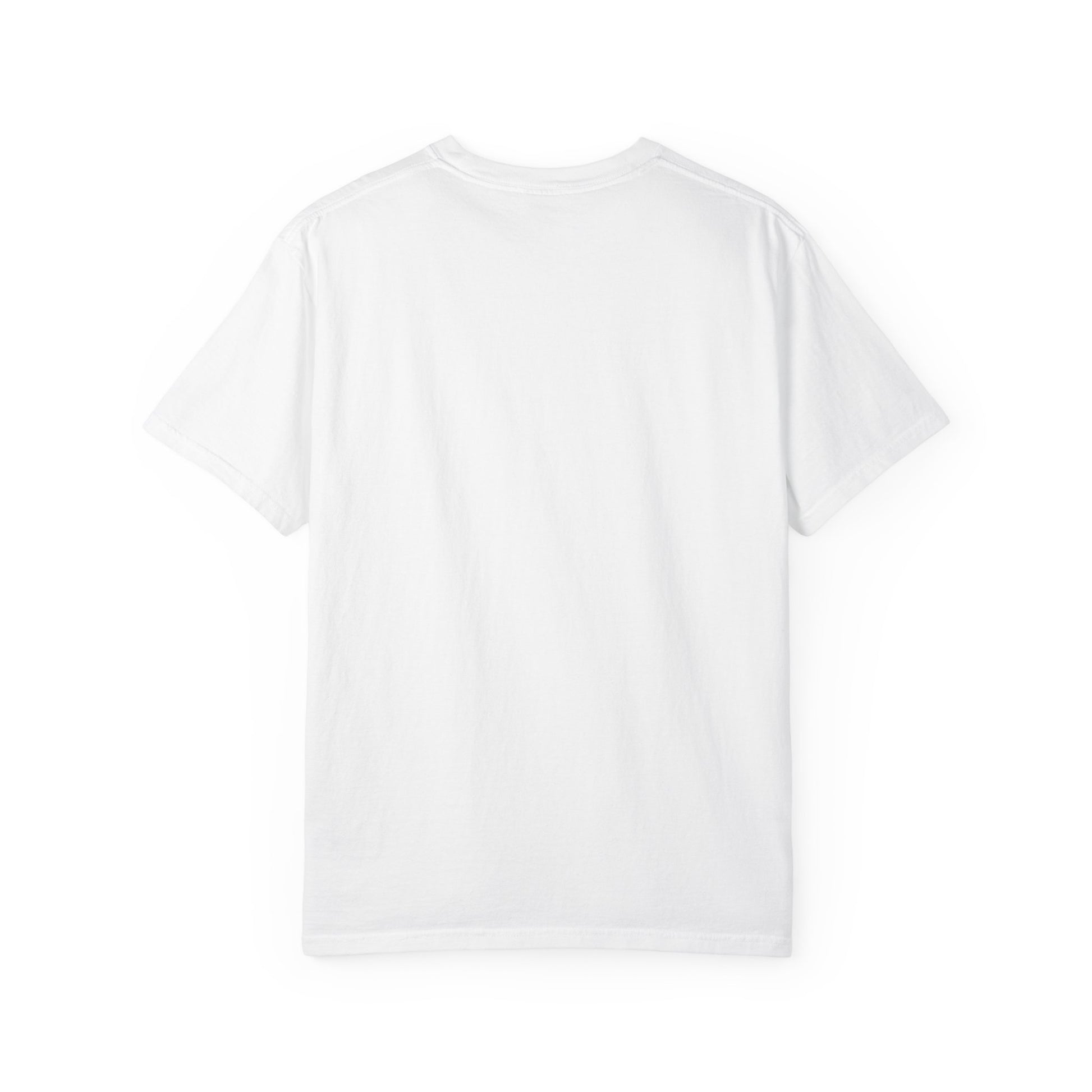 Sunset Energy Abstract T-Shirt showcasing bold concentric rings and silhouetted birds, capturing dynamic warmth and motion. Ideal for adding a vibrant, unique touch to casual or outdoor summer wear.