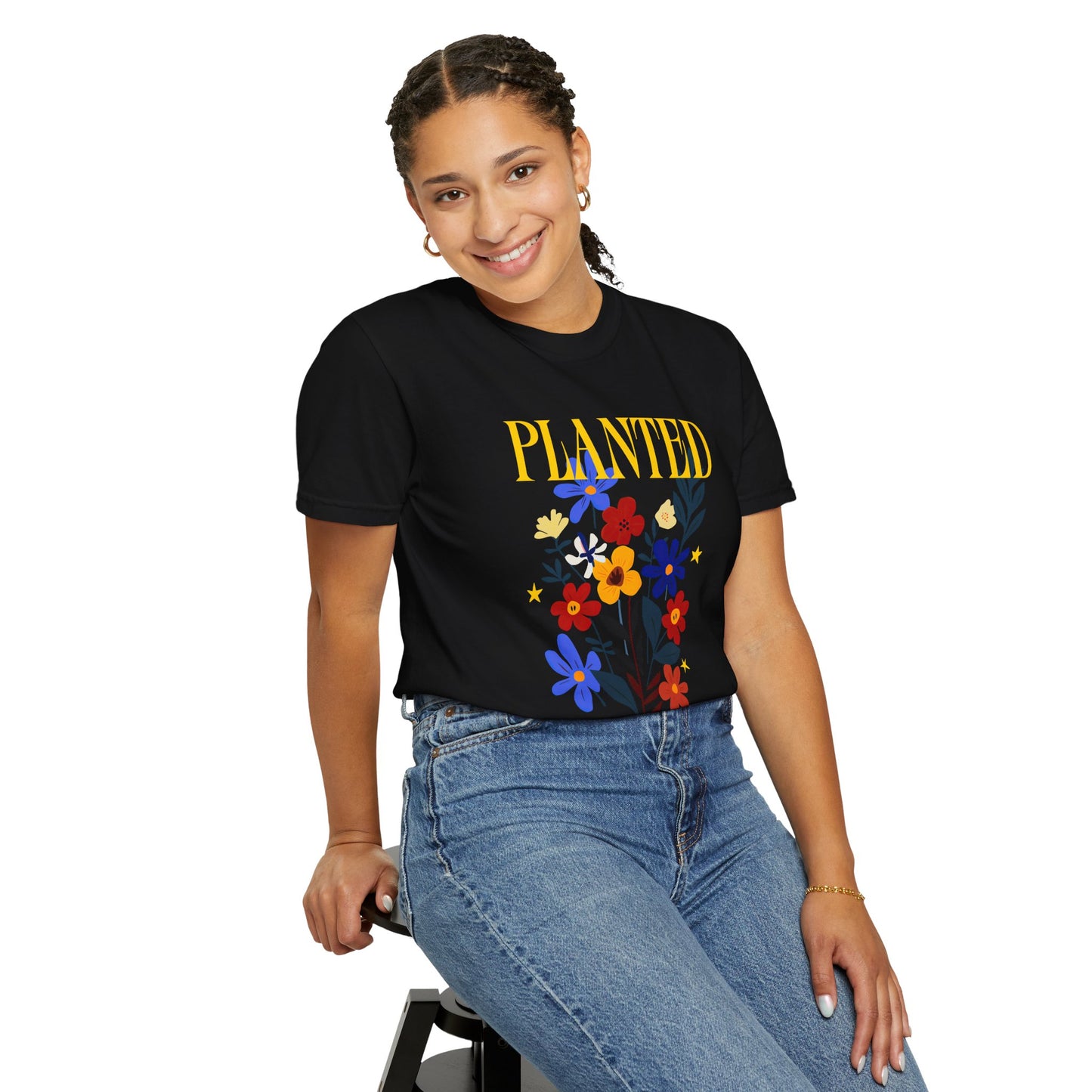 T-shirt « Planté pour de bonnes vibrations »