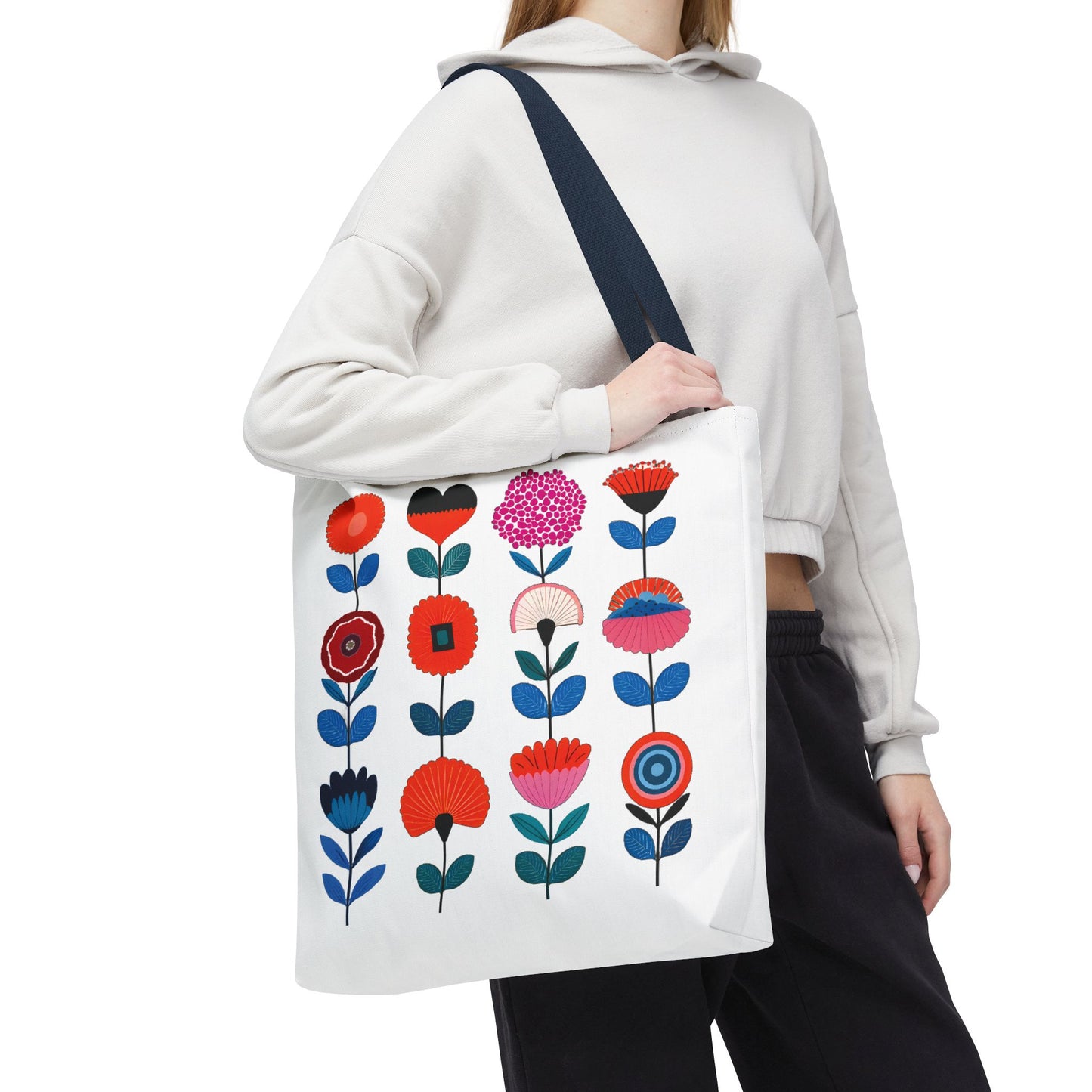 Floral Design Tote Bag