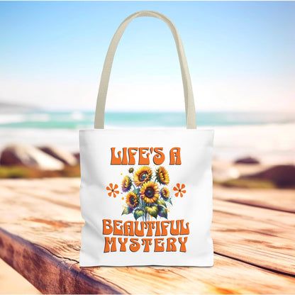 Life's A Beautiful Mystery Tote Bag