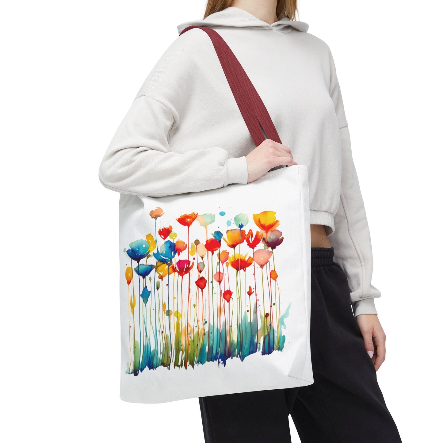 Watercolor Floral Tote Bag