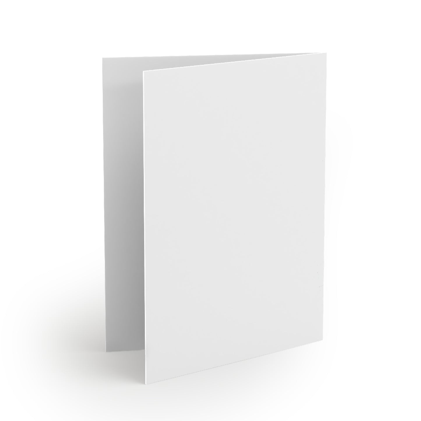 Butterfly Greeting Cards — Pack of 8/16/24: A blank, matte-finish white card standing upright, ready for personalized messages. Perfect for sending cheerful, personal notes. Each card includes a matching white envelope.