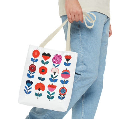 Floral Design Tote Bag