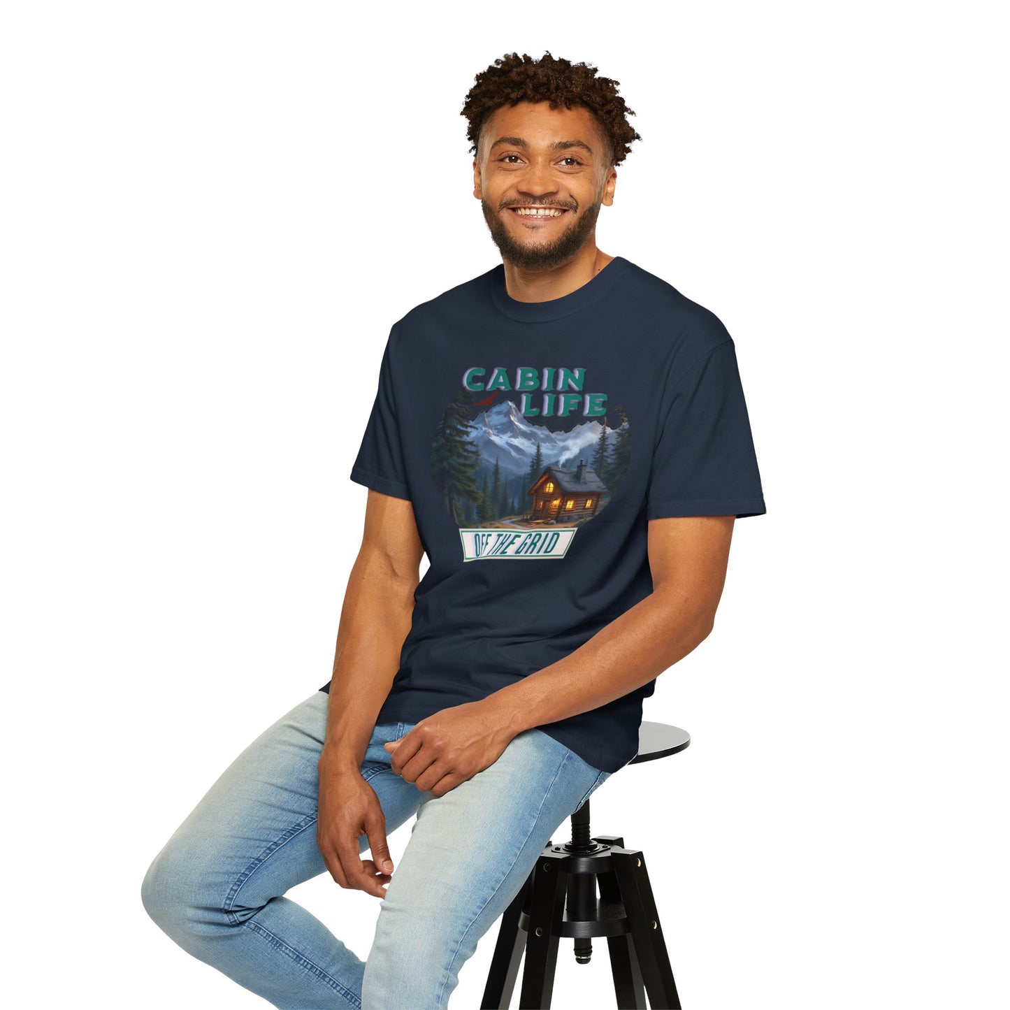 Cabin Life Off The Grid Design Unisex T-shirt -