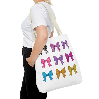 Bow Print Tote Bag