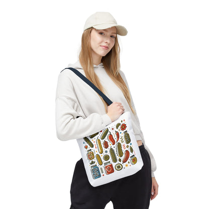 Eco-Friendly Reusable Shopping Tote Set by FireBrook Essentials, featuring durable 100% polyester with boxed corners and reinforced handles. Available in three sizes, perfect for everyday use and designed for strength and convenience.