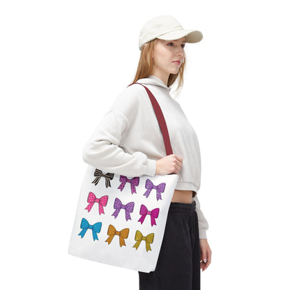 Bow Print Tote Bag