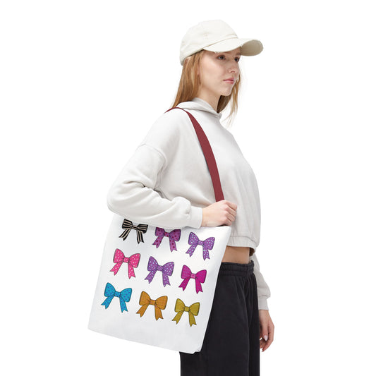 Bow Print Tote Bag