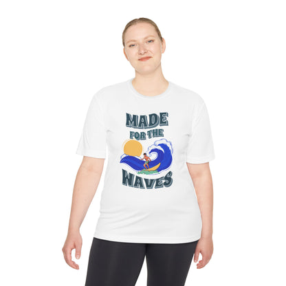 Chic Made for the Waves Unisex Moisture Wicking Tee, perfect for beach days and outdoor fun in a vibrant design.