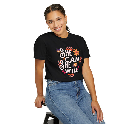 She Can She Will International T-Shirt