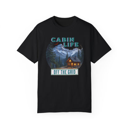 Cabin Life Off The Grid Design Unisex T-shirt -