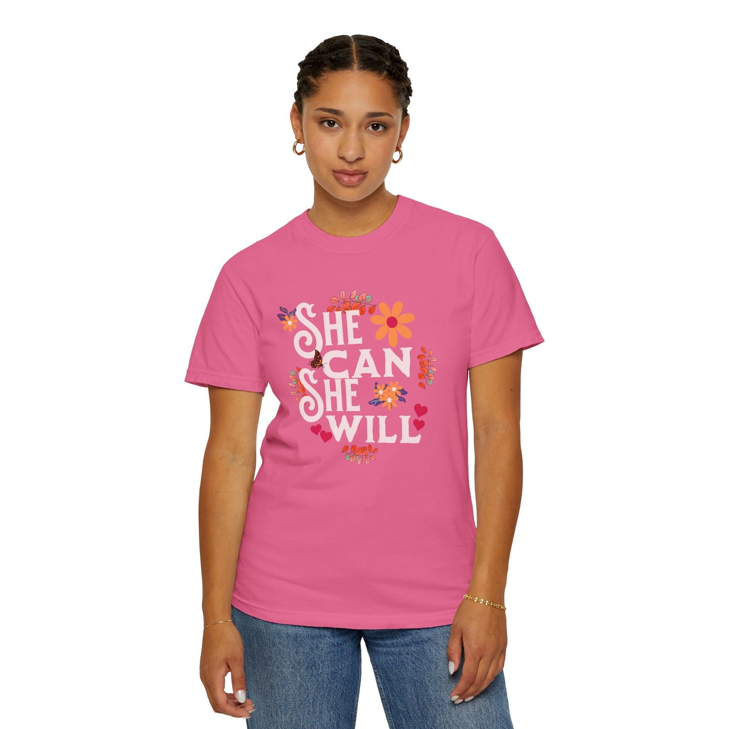 She Can She Will International T-Shirt